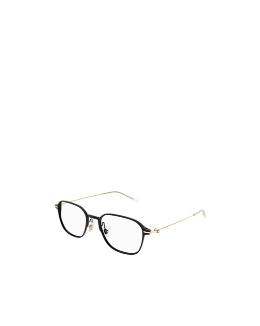 Montblanc White Eyewear Square Frame Glasses for men