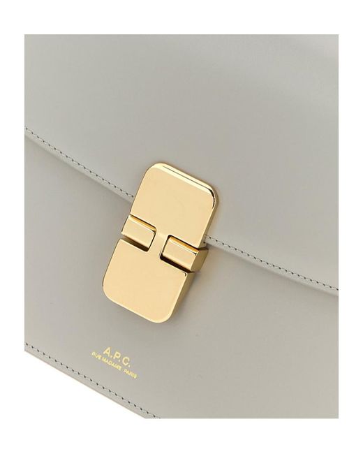 A.P.C. Gray Grace Small Shoulder Bag