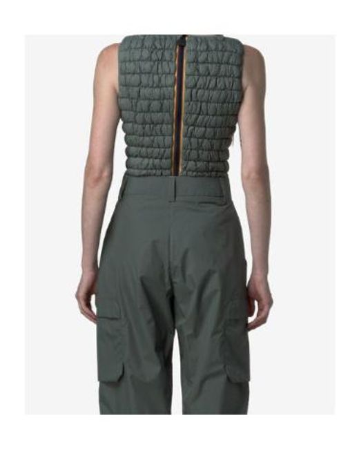 K-Way Gray Lexi Tech Warm Bodysuit