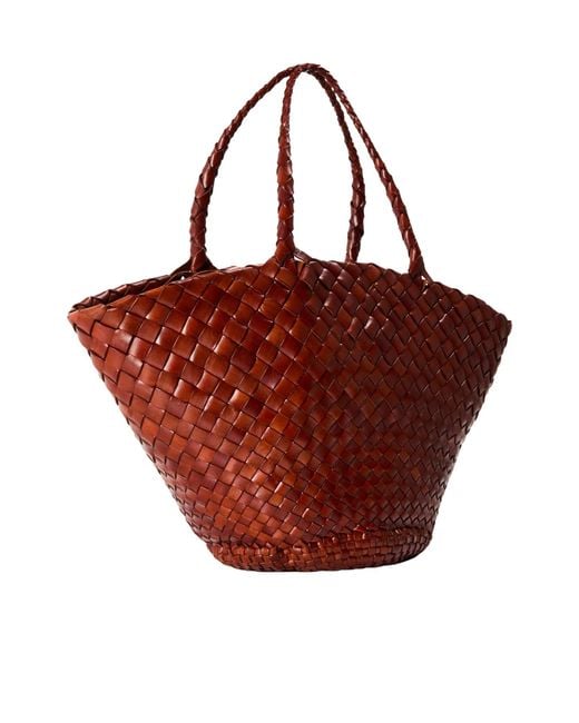 Dragon Diffusion Red Woven Tote Bag
