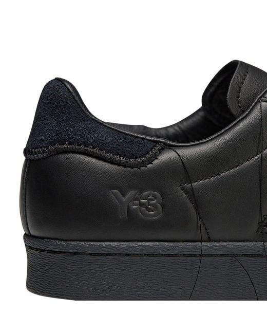 Y-3 Black Solid-Color Sneakers for men