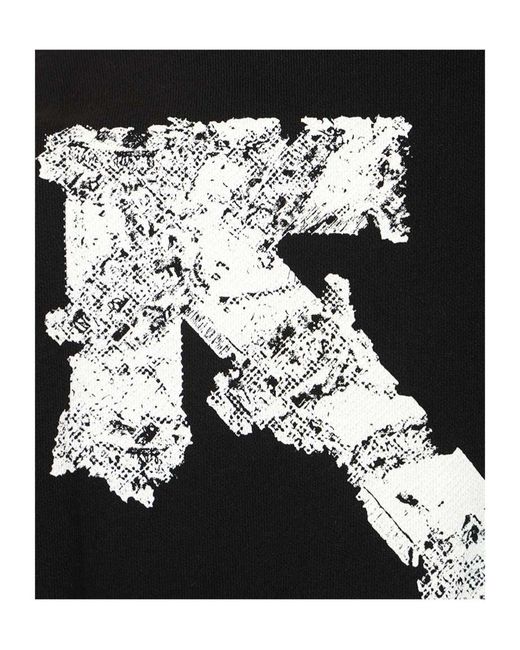 Off-White c/o Virgil Abloh Black Heraldic Arrow Skate Crewneck Sweatshirt for men