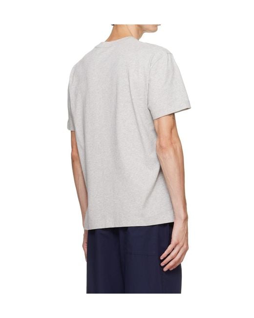 Tekla Gray Crew Neck T-Shirt for men