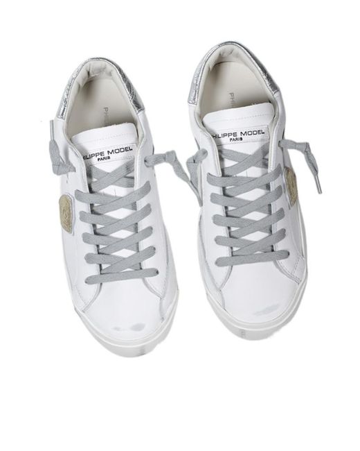 Philippe Model White Prsx Low-Top Sneakers