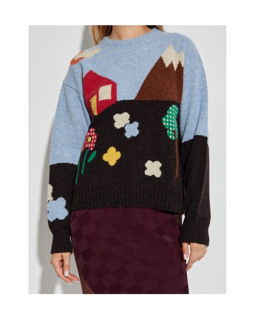 Moschino Blue Wool Sweater
