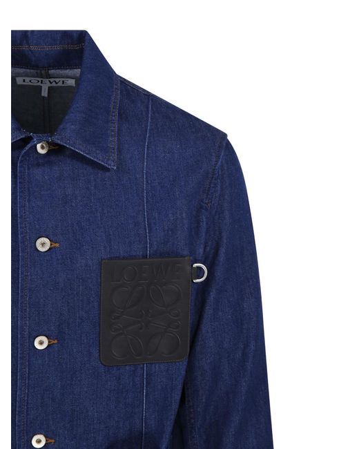 Loewe Blue Workwear Jacket for men