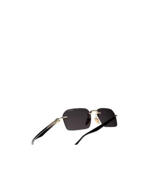 Gucci White Rectangular-Frame Sunglasses for men