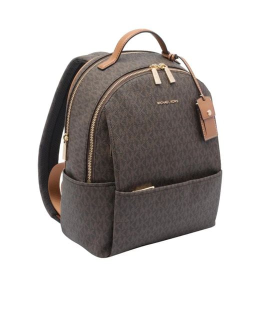 Michael Kors Gray Michael Logo Lettering Backpack