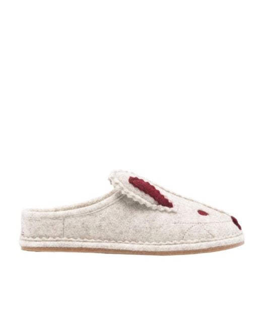 Bode Pink Rabbit Appliqué Mules for men