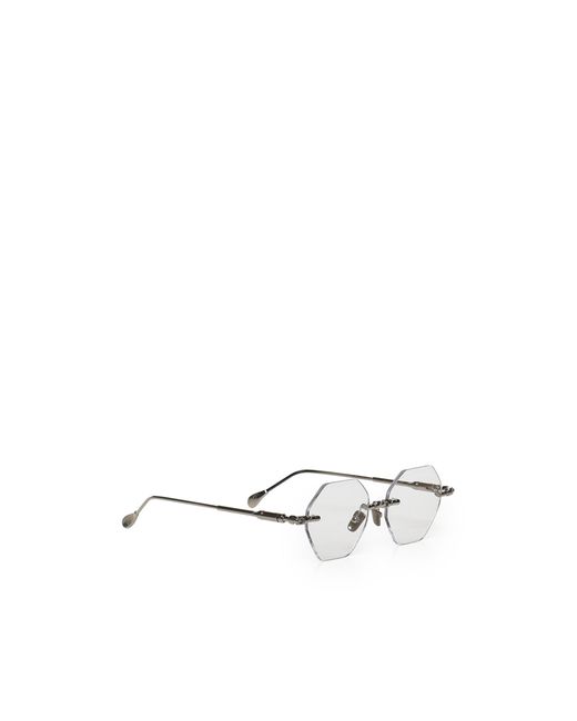 Kuboraum White Geometric Flat Mirror for men
