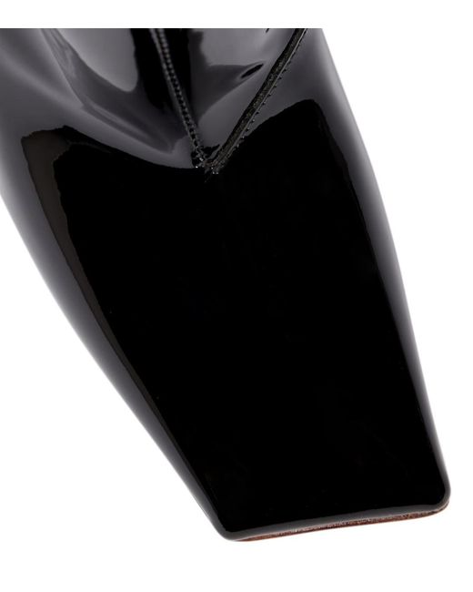 Vetements Black Boomerang Over-The-Knee Boots