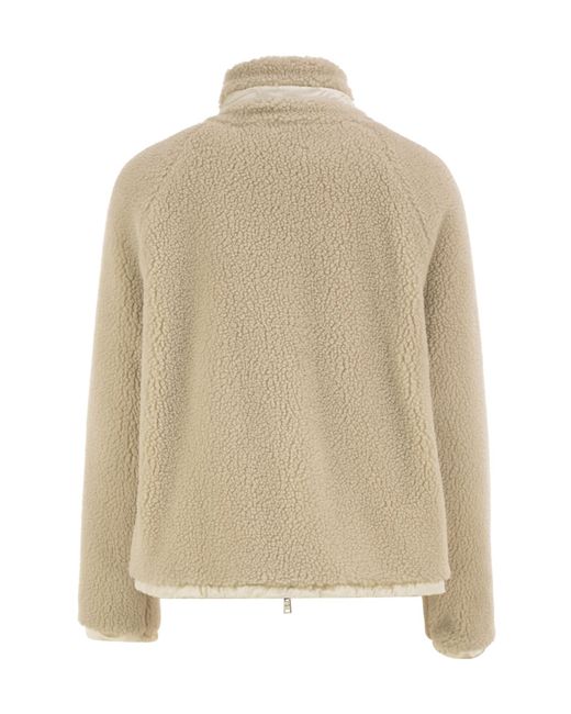 Herno Natural Reversible Stand-Collar Zip Jacket