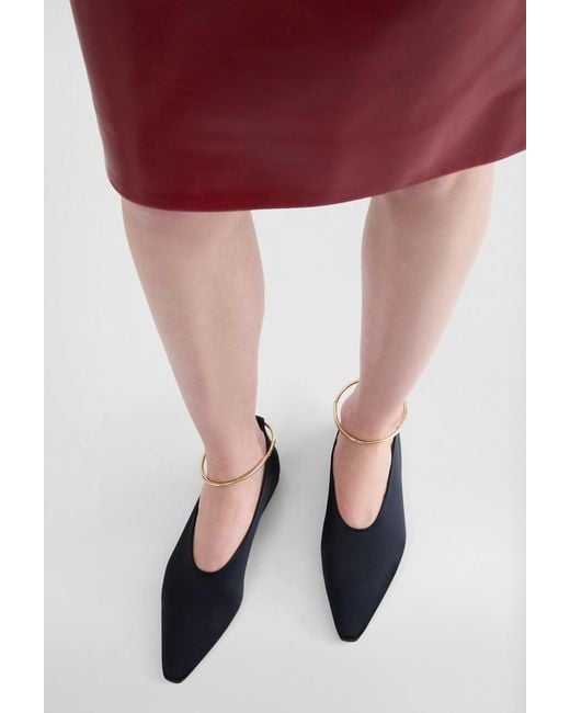 Jil Sander Blue Ring Ballerina