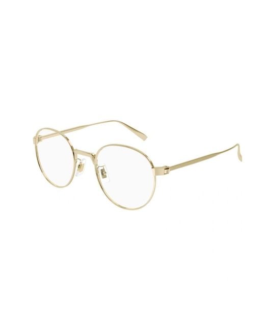 Dunhill White Round-Frame Glasses for men