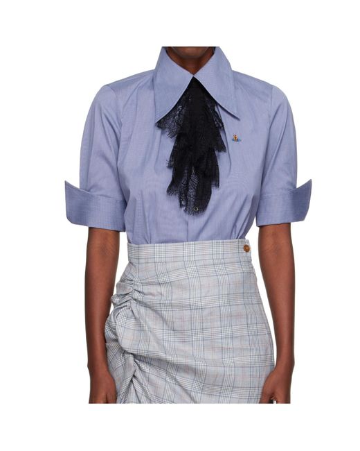 Vivienne Westwood Blue Short Sleeve Violin Shirt