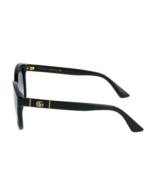 Gucci Blue Eyewear Round Frame Sunglasses