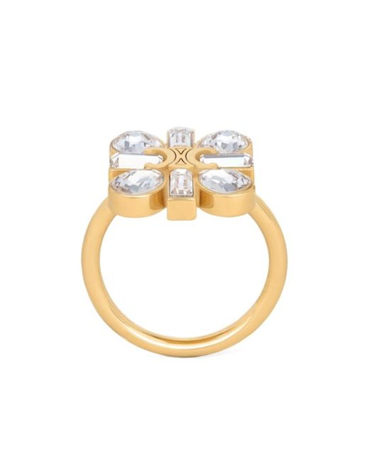 Céline Metallic Daisy Ring