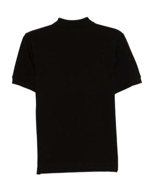 COMME DES GARÇONS PLAY Black Lapel Polo Shirt for men