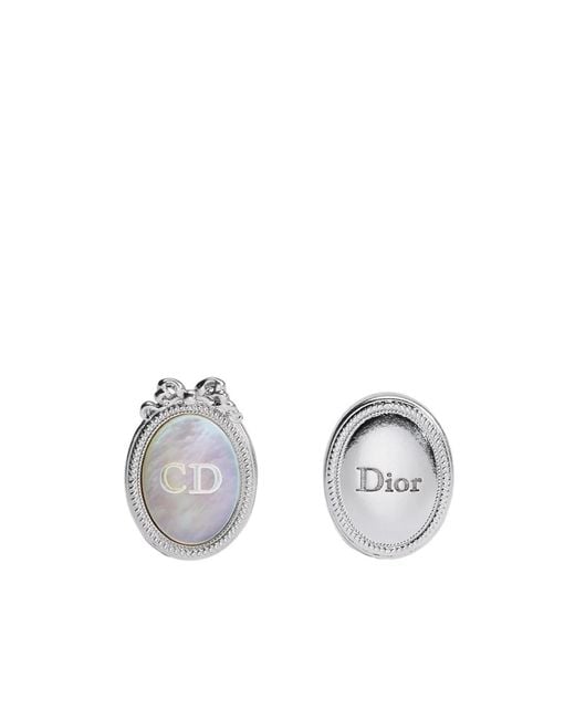 Dior Metallic Medaillon Earrings for men