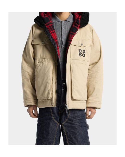 DSquared² Natural Long-Sleeved Casual Jacket for men