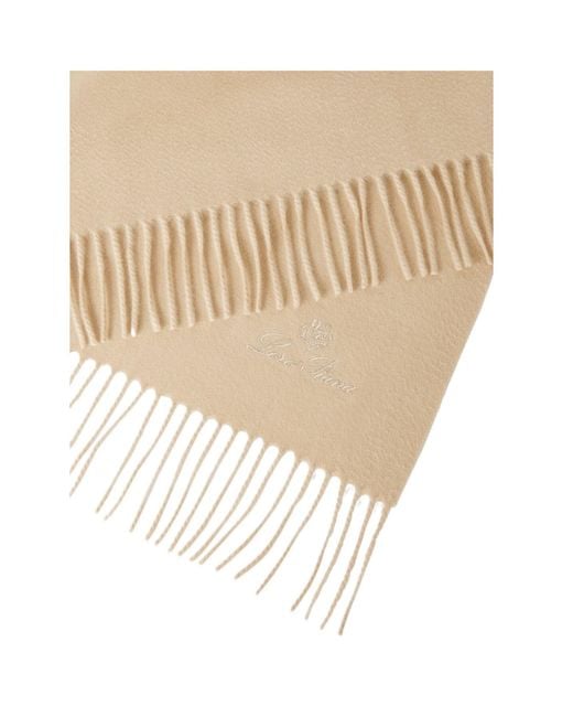 Loro Piana Natural Fringed Scarf for men