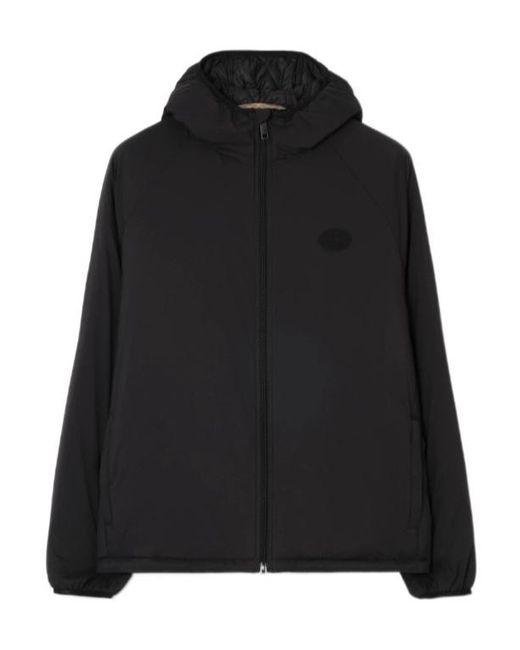 Burberry Black Packable Nylon Dunwich Hooded Jacket for men