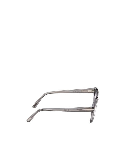 Tom Ford Metallic Eyewear Square Frame Glasses for men