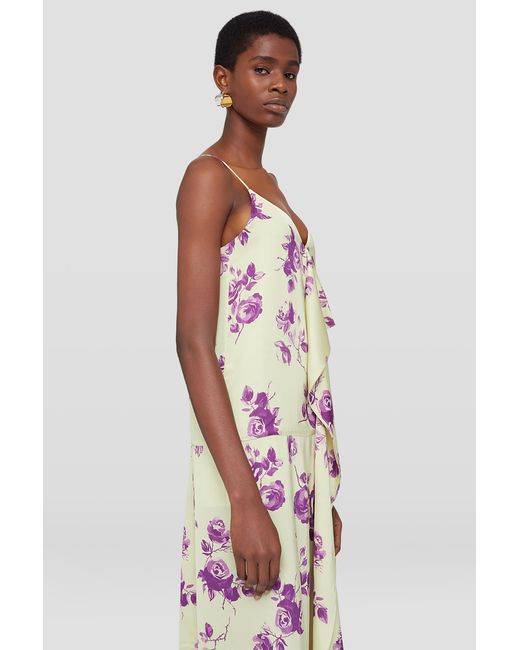 Jil Sander White Printed Dress