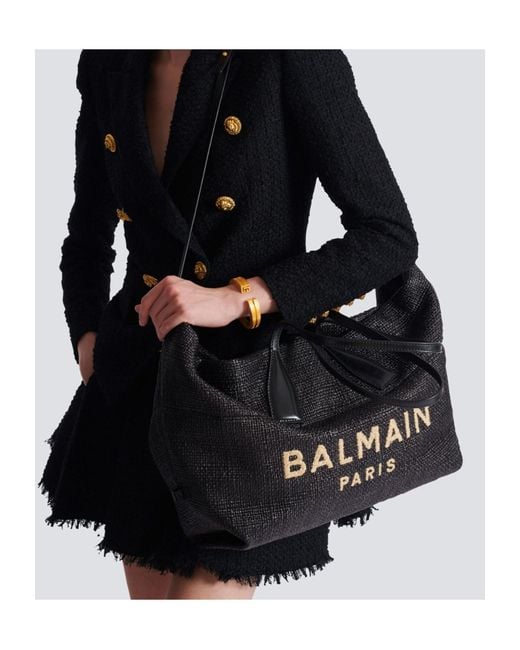 Balmain Black Tote Bags