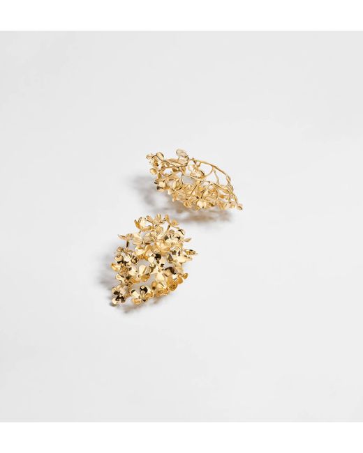 Dior Metallic Iviera Hortensia Earrings