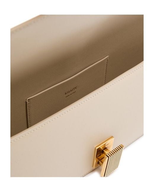 Khaite Natural Blake Leather Clutch