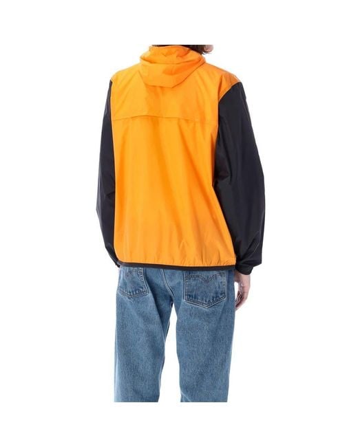 COMME DES GARÇONS PLAY Orange Logo-Print Hooded Jacket for men
