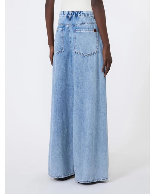 Weekend by Maxmara Blue Wkdzattera Wide Leg Jeans