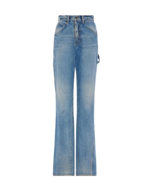 Maison Margiela Blue Straight-Leg Jeans