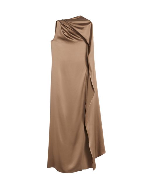 Max Mara Natural One-Shoulder Dress