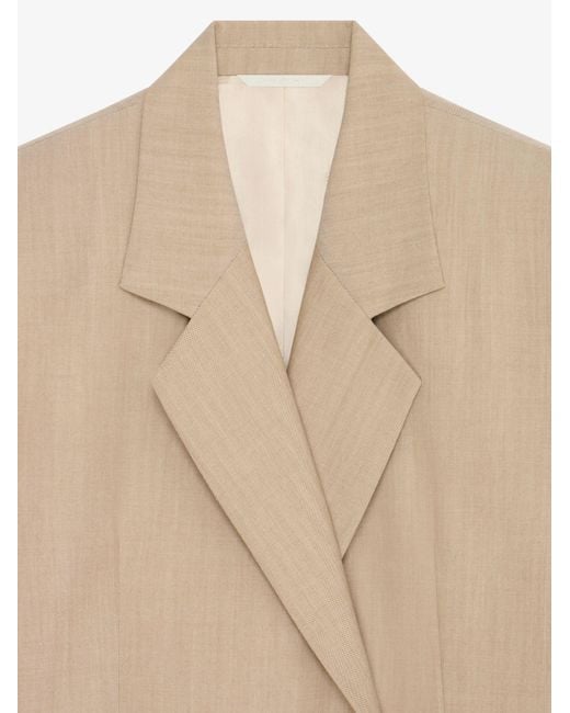 Givenchy Natural Double Breasted Jacket