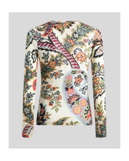 Etro Multicolor Paisley Jersey Top