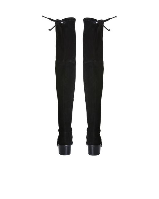 Stuart Weitzman Black Knee-Length Boots