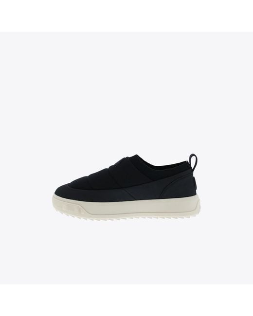 Moncler Black Padded Slip-On Sneakers for men