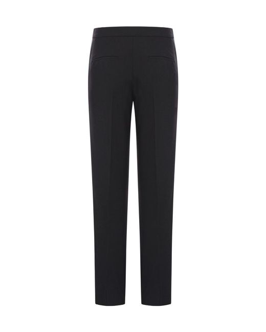 Max Mara Black Pianoforte Rino High Waist Straight-Leg Trousers