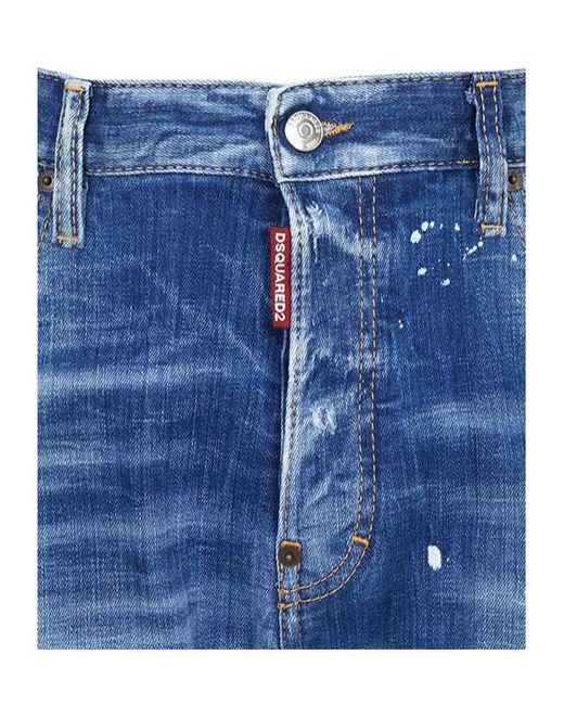 DSquared² Blue Jeans With Belt Loops for men
