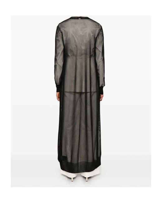 Herno Black Knitted Coat