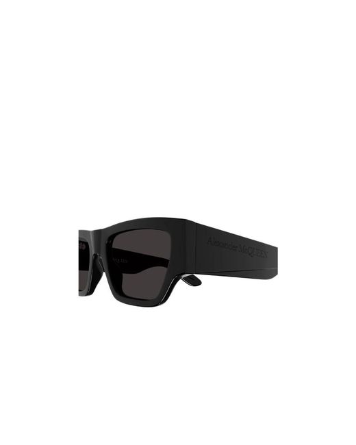 McQueen Black Eyewear Rectangle Frame Sunglasses for men