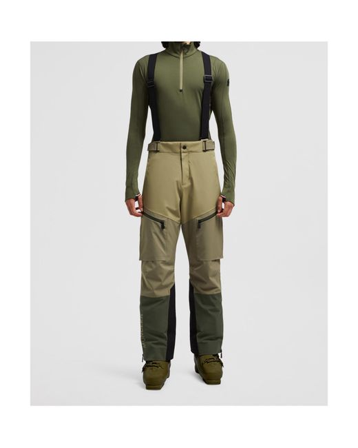 Moncler Green Grenoble Water Repellent Ski Pants for men