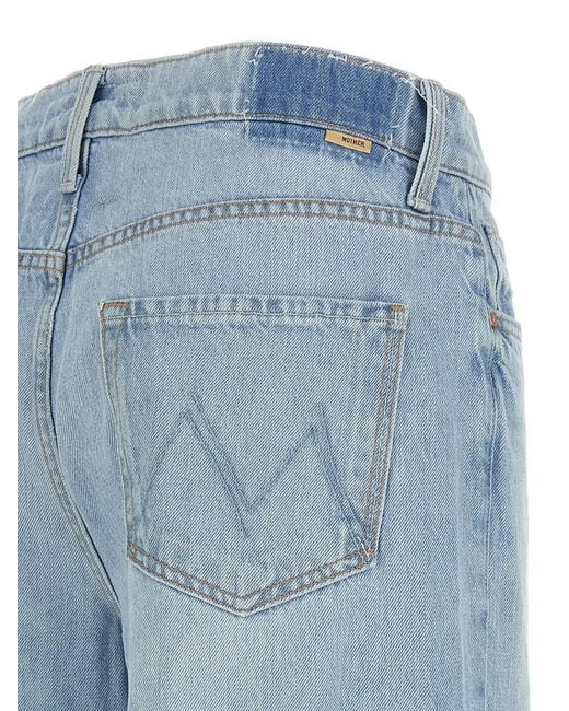 Mother Blue The Ditcher Roller Wide-Leg Jeans