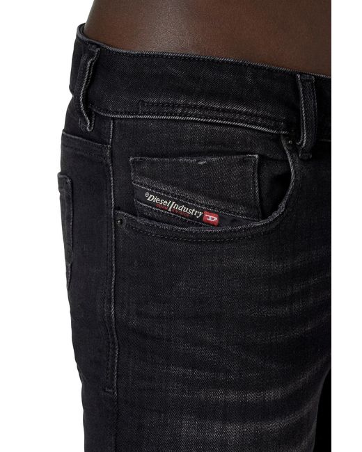 DIESEL Blue Faded Straight-Leg Jeans for men