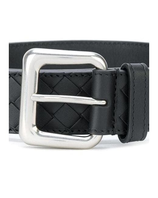 Bottega Veneta White Intecciato Belt for men