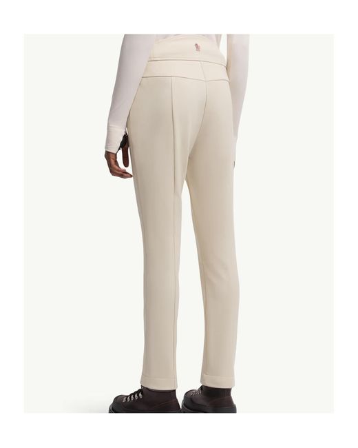 Moncler Natural Grenoble Mid Rise Twill Ski Trousers