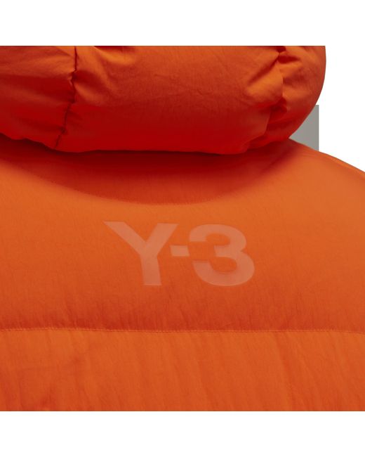 Y-3 Orange Classic Down Jacket for men