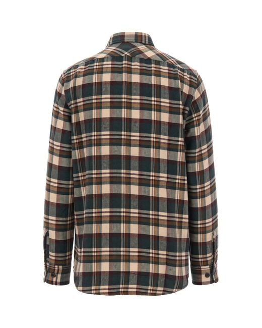 Filson Gray Check-Pattern Button-Down Shirt for men